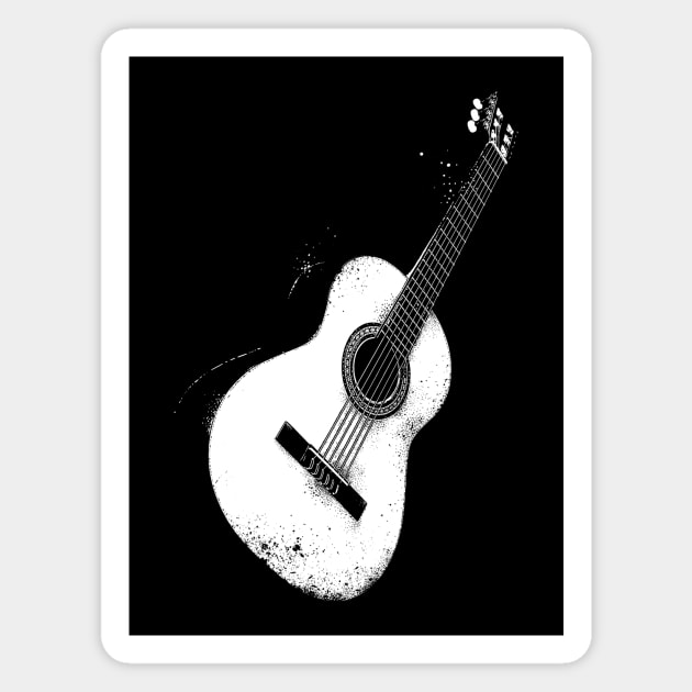 Magic Classical guitar - Music, Jazz, blues, rock Magnet by StabbedHeart